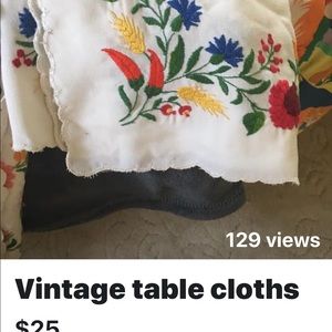 Vintage tablecloth